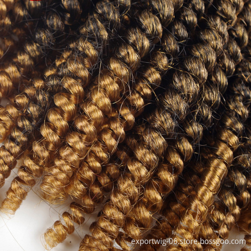 Factory Price Spring Twist Curly Wavy Hair for Women Synthetic Fiber Hair Wavy Crochet Hair Extension